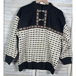 Devold Men's S Wool/Viscose Pullover Sweater Norway Clasps